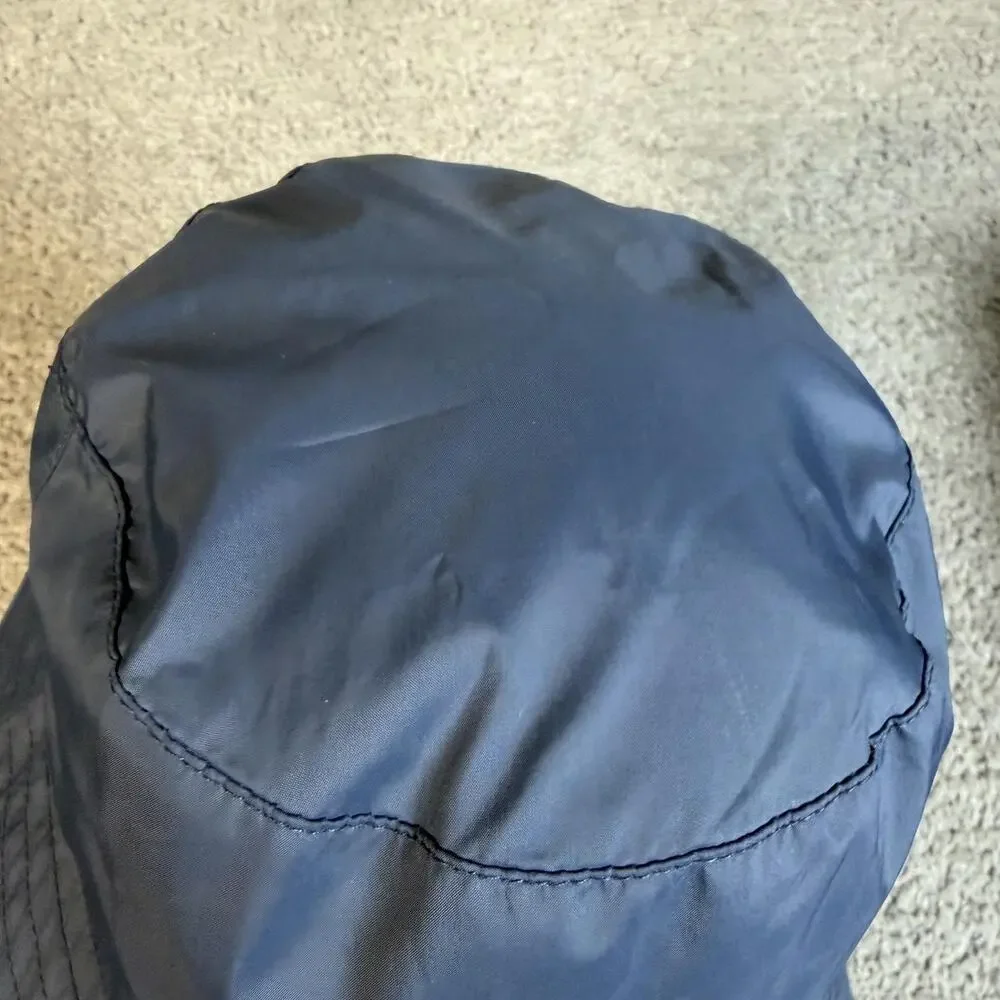 Hummel Hat Bucket Boys One Size Blue Water Resistant Taffeta Logo Activewear